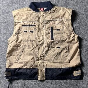Wilson Men’s Khaki & black Utility Vest xl